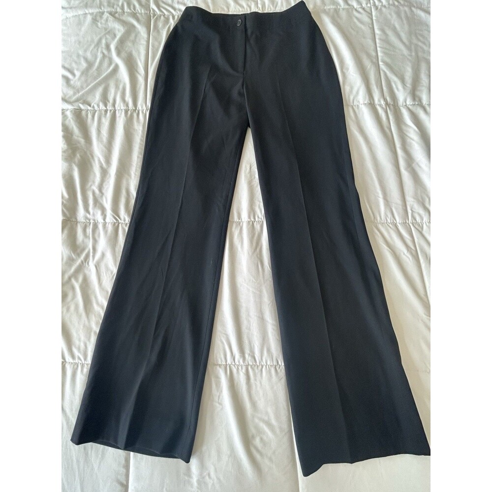 Barneys New York Black Wide Leg Trousers Stretch Pants Size 4